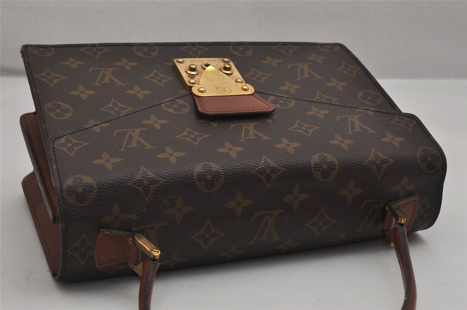 Authentic Louis Vuitton Monogram Concorde Hand Bag Purse M51190 LV 0594K
