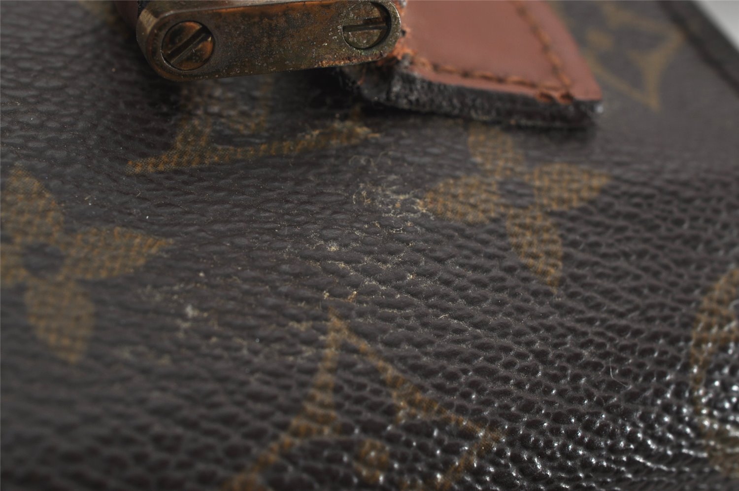 Authentic Louis Vuitton Monogram Concorde Hand Bag Purse M51190 LV 0594K