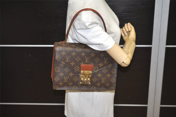 Authentic Louis Vuitton Monogram Concorde Hand Bag Purse M51190 LV 0594K