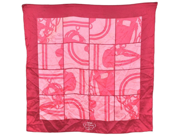 Authentic HERMES Carre 65 Scarf "EN DESORDRE" Silk Purple 0597K