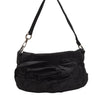 Authentic YVES SAINT LAURENT Rive Gauche Nadja Shoulder Bag Leather Black 0598J