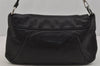 Authentic YVES SAINT LAURENT Rive Gauche Nadja Shoulder Bag Leather Black 0598J