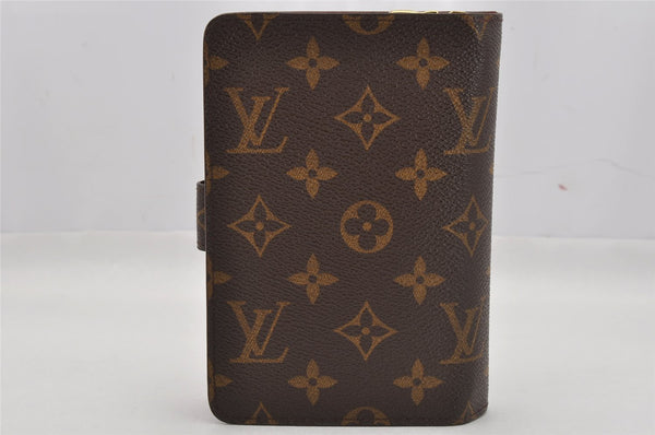 Authentic Louis Vuitton Monogram Porte Papier Zip Bifold Wallet M61207 LV 0598K