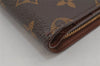 Authentic Louis Vuitton Monogram Porte Papier Zip Bifold Wallet M61207 LV 0598K