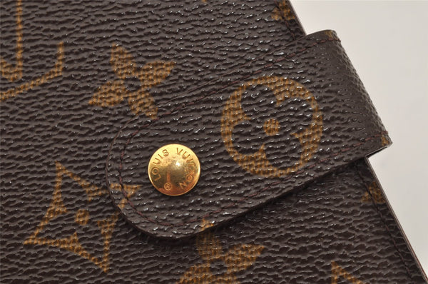 Authentic Louis Vuitton Monogram Porte Papier Zip Bifold Wallet M61207 LV 0598K