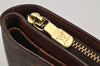 Authentic Louis Vuitton Monogram Porte Papier Zip Bifold Wallet M61207 LV 0598K