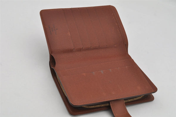 Authentic Louis Vuitton Monogram Porte Papier Zip Bifold Wallet M61207 LV 0598K