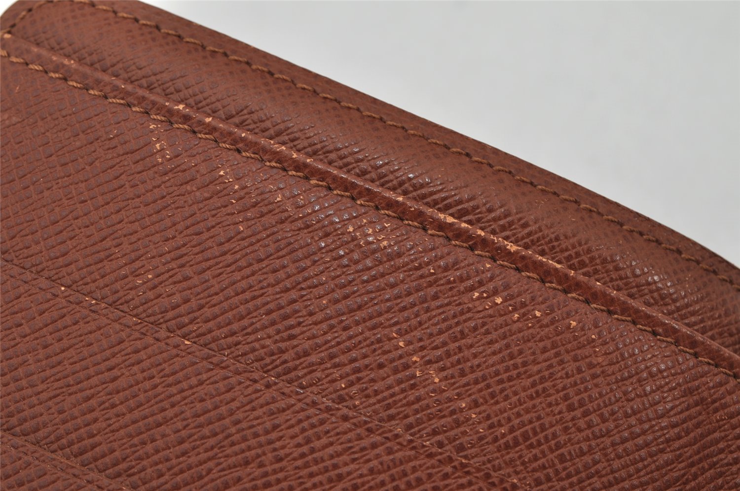 Authentic Louis Vuitton Monogram Porte Papier Zip Bifold Wallet M61207 LV 0598K