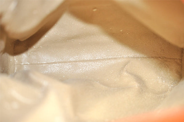 Authentic GUCCI Vintage Backpack GG Enamel Orange Junk 0599J