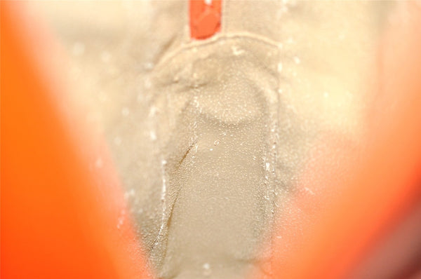 Authentic GUCCI Vintage Backpack GG Enamel Orange Junk 0599J