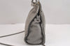 Authentic Stella McCartney Falabella Mini Shoulder Hand Bag Leather Gray 0600J