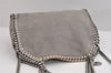 Authentic Stella McCartney Falabella Mini Shoulder Hand Bag Leather Gray 0600J