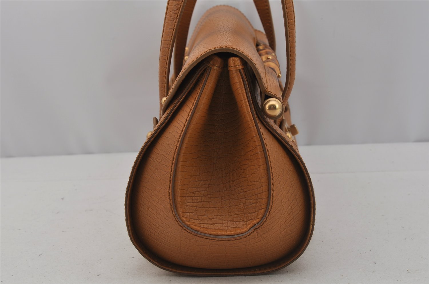 Authentic GUCCI Bamboo Shoulder Hand Bag Leather 114993 Brown 0601J