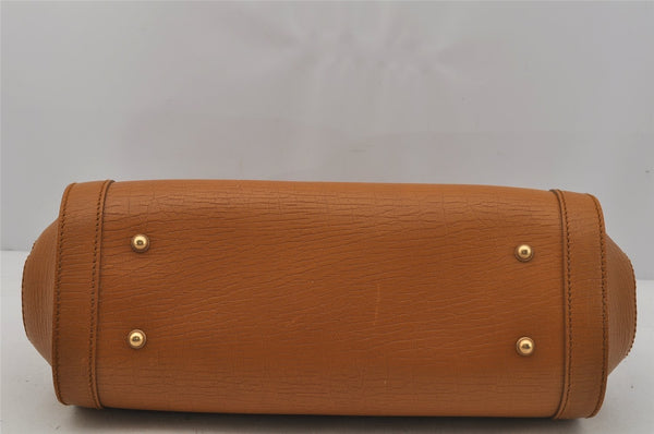 Authentic GUCCI Bamboo Shoulder Hand Bag Leather 114993 Brown 0601J