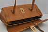 Authentic GUCCI Bamboo Shoulder Hand Bag Leather 114993 Brown 0601J