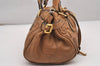 Authentic Chloe Vintage Paddington Leather Shoulder Hand Bag Brown 0603J