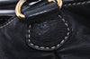 Authentic MIU MIU Vintage Leather Shoulder Hand Tote Bag Black 0604J