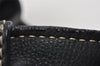 Authentic MIU MIU Vintage Leather Shoulder Hand Tote Bag Black 0604J