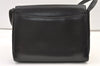 Authentic GUCCI Vintage Shoulder Hand Bag Purse Leather Black 0604K