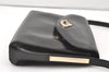 Authentic GUCCI Vintage Shoulder Hand Bag Purse Leather Black 0604K