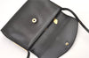 Authentic GUCCI Vintage Shoulder Hand Bag Purse Leather Black 0604K