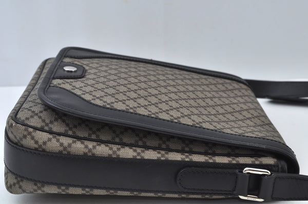 Authentic GUCCI Diamante Shoulder Cross Body Bag PVC Leather 295679 Brown 0607I