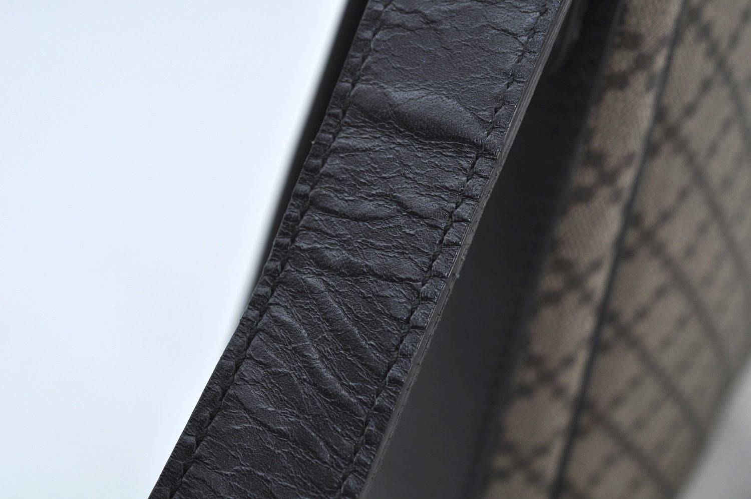 Authentic GUCCI Diamante Shoulder Cross Body Bag PVC Leather 295679 Brown 0607I