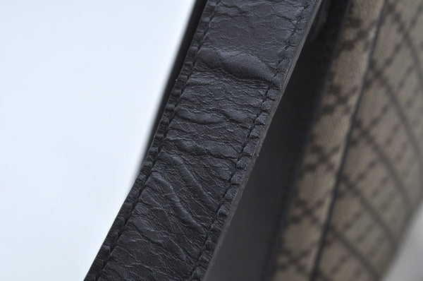 Authentic GUCCI Diamante Shoulder Cross Body Bag PVC Leather 295679 Brown 0607I