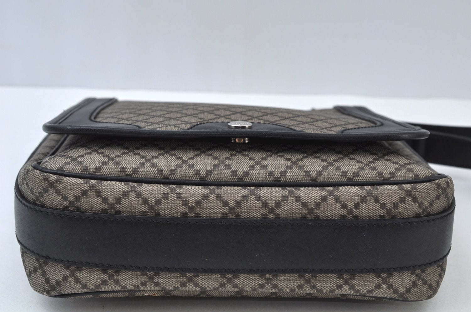 Authentic GUCCI Diamante Shoulder Cross Body Bag PVC Leather 295679 Brown 0607I