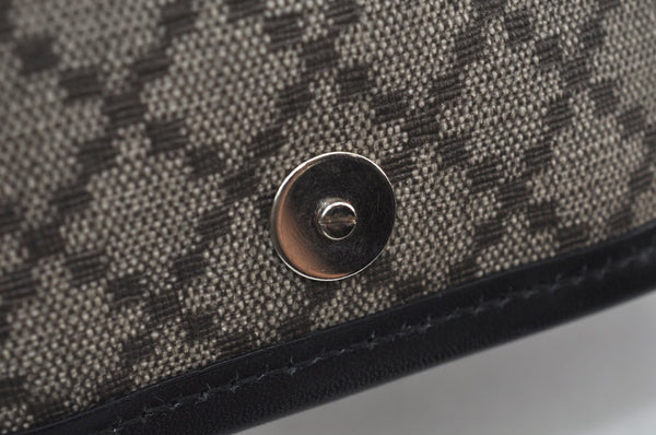 Authentic GUCCI Diamante Shoulder Cross Body Bag PVC Leather 295679 Brown 0607I