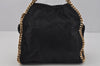 Authentic Stella McCartney Falabella Mini Shoulder Hand Bag Leather Black 0607J