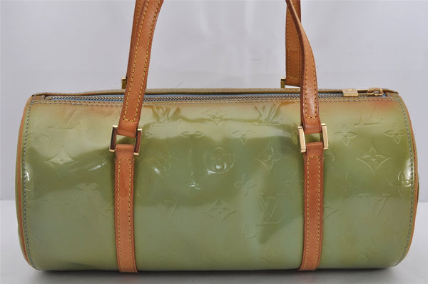 Authentic Louis Vuitton Vernis Bedford Hand Bag Light Green M91007 LV 0607K