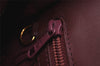 Authentic Cartier Must de Cartier Leather Shoulder Cross Bag Bordeaux Red 0608J