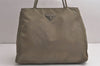 Authentic PRADA Vintage Nylon Tessuto Shoulder Hand Bag Purse Khaki 0608K