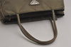 Authentic PRADA Vintage Nylon Tessuto Shoulder Hand Bag Purse Khaki 0608K