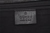 Authentic GUCCI Impreme Shoulder Crossbody Bag GG PVC Leather 201732 Black 0609I