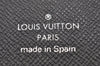 Authentic Louis Vuitton Damier Graphite Zippy Organizer Wallet N63077 LV 0609J