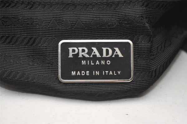 Authentic PRADA Vintage Nylon Tessuto Shoulder Bag Black 0609K