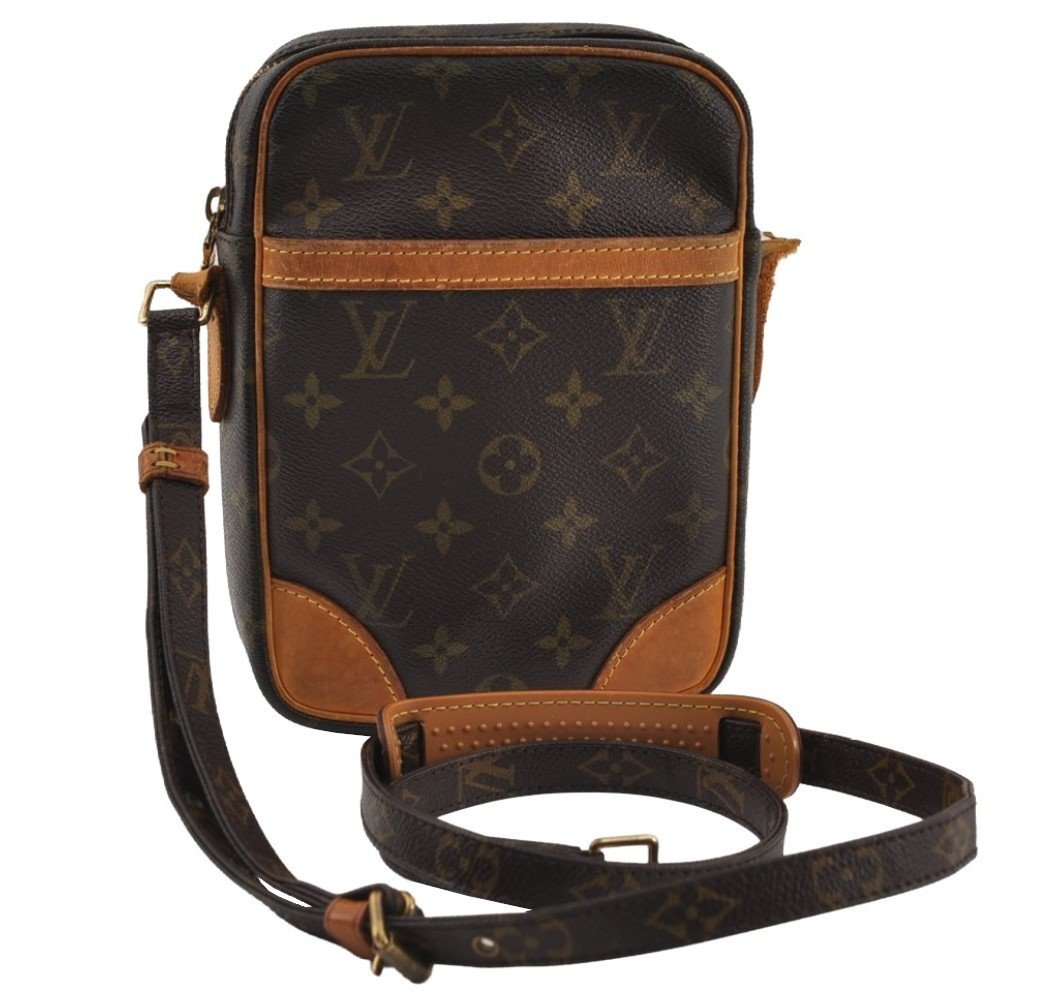 Authentic Louis Vuitton Monogram Danube Shoulder Cross Bag M45266 Junk 0611J