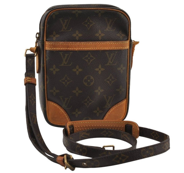 Authentic Louis Vuitton Monogram Danube Shoulder Cross Bag M45266 Junk 0611J