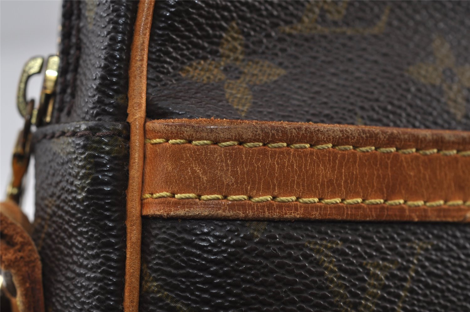 Authentic Louis Vuitton Monogram Danube Shoulder Cross Bag M45266 Junk 0611J