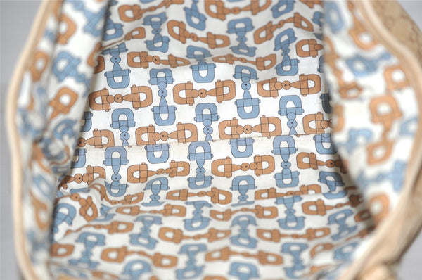 Authentic GUCCI Guccissima Shoulder Tote Bag GG Leather 197953 Beige 0611K