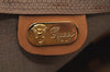 Authentic GUCCI Micro GG Vintage PVC Leather Tote Hand Bag Brown 0612I
