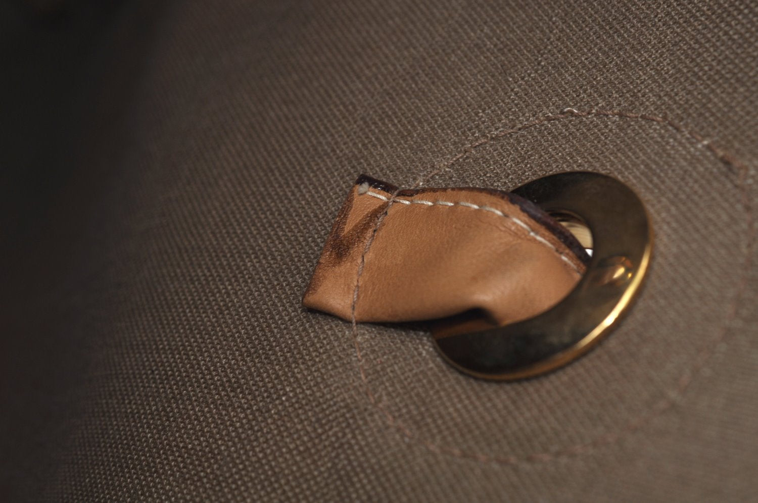 Authentic GUCCI Micro GG Vintage PVC Leather Tote Hand Bag Brown 0612I