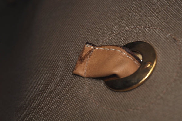 Authentic GUCCI Micro GG Vintage PVC Leather Tote Hand Bag Brown 0612I