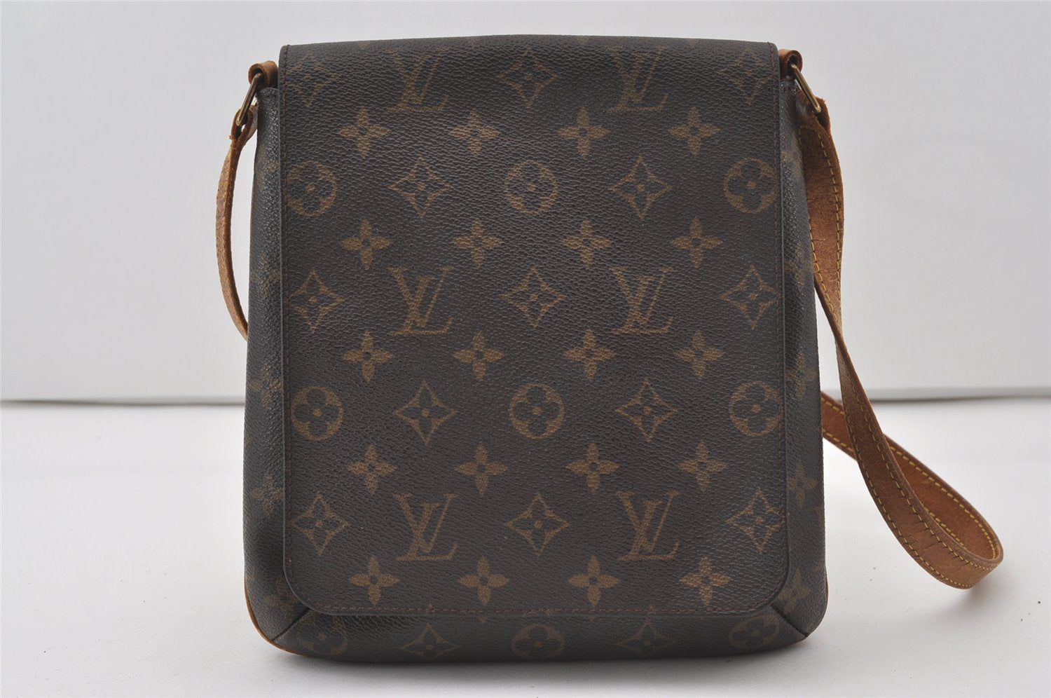 Auth Louis Vuitton Monogram Musette Salsa M51387 Long Shoulder Cross Bag 0613J