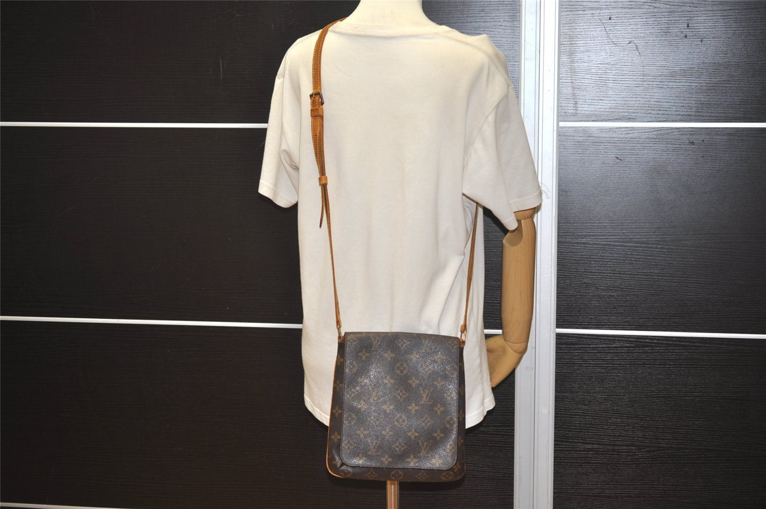Auth Louis Vuitton Monogram Musette Salsa M51387 Long Shoulder Cross Bag 0613J