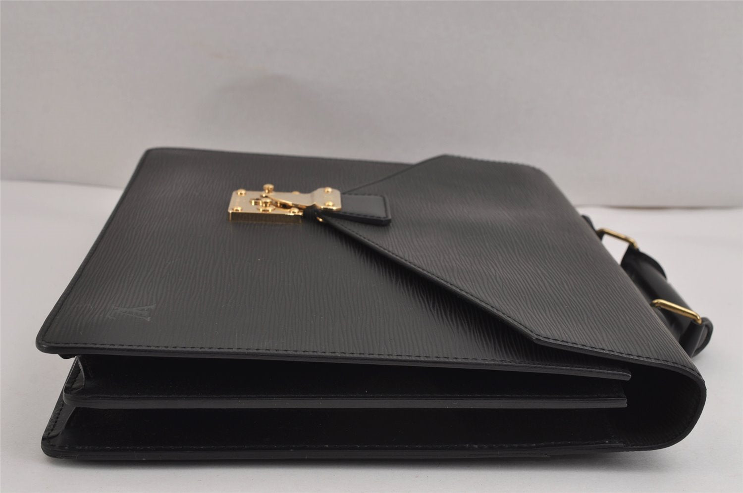 Authentic Louis Vuitton Epi Serviette Conseiller Briefcase Black M54422 LV 0614J
