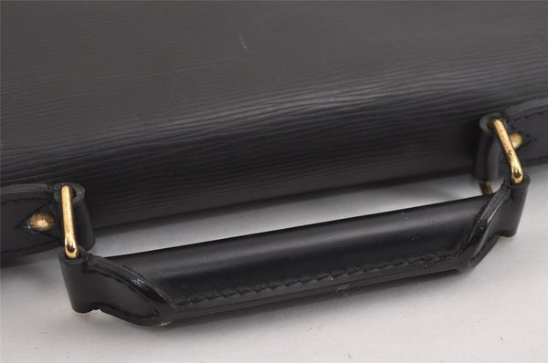 Authentic Louis Vuitton Epi Serviette Conseiller Briefcase Black M54422 LV 0614J