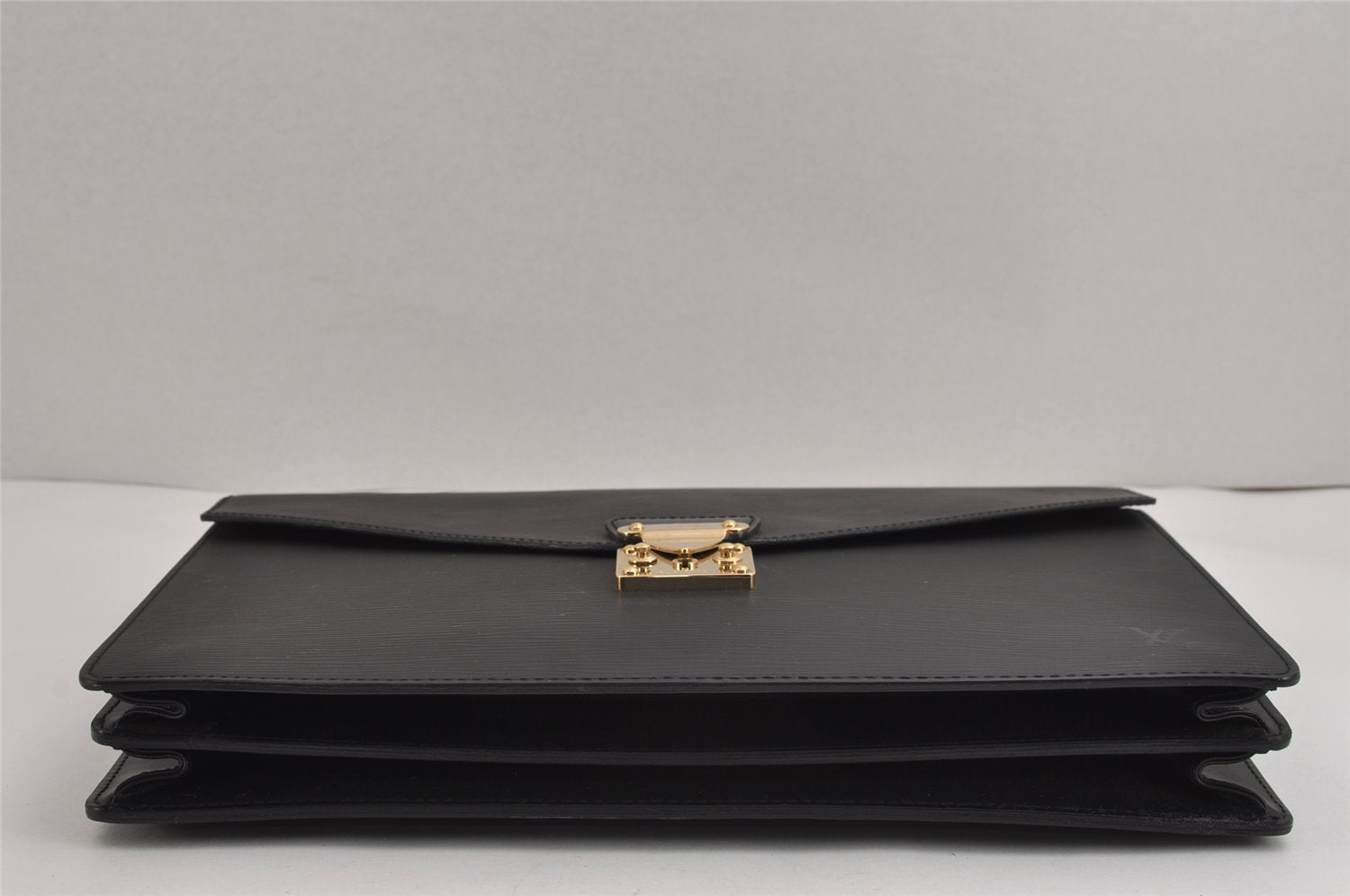 Authentic Louis Vuitton Epi Serviette Conseiller Briefcase Black M54422 LV 0614J